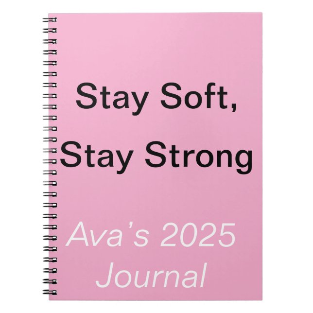 Soft Strong Custom Emotional Journal bleibe Notizblock (Vorderseite)