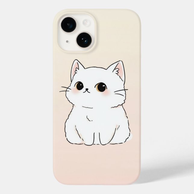 Soft & Stylish Cat Lover's iPhone 14 Case (Rückseite)