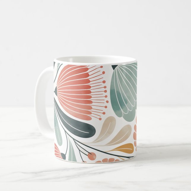 Soft Summer Floral  Kaffeetasse (Vorderseite Links)