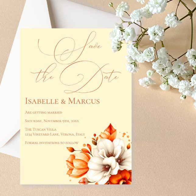 Soft Sunset Glow Save the Date Hochzeit Einladung (Soft Sunset Glow Save the Date Wedding Invitation)
