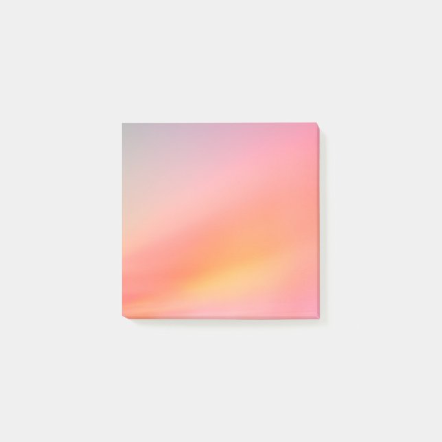 Soft Sunset Gradient Post-it Notes - Dreamy Pastel Post-it Klebezettel (Vorderseite)