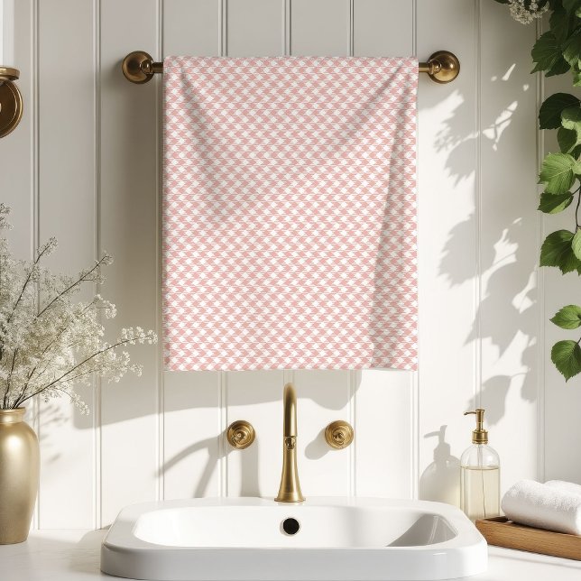 Soft Tartan Bath Towel Rose Gold Gift for Her Badhandtuch Set (Soft Tartan Bath Towel Rose Gold Gift for Her)