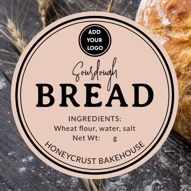 Soft Terracotta Bakery Sourdough Bread Sticker (Von Creator hochgeladen)