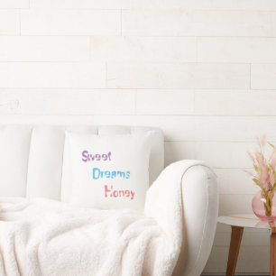 Soft Text gedrucktes Kissen
