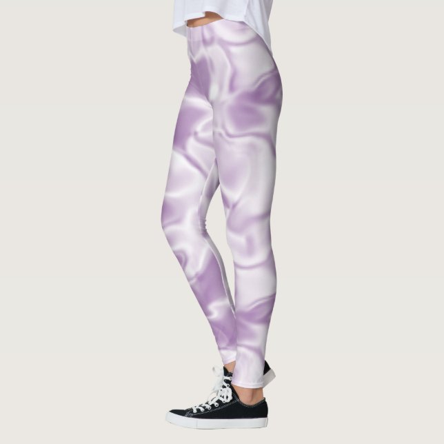Soft Trendy Silver Lila Leggings (Links)