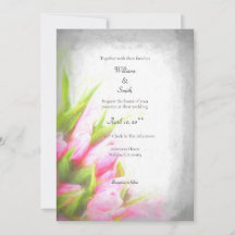Soft Tulips Wedding Invitation (anpassbar)