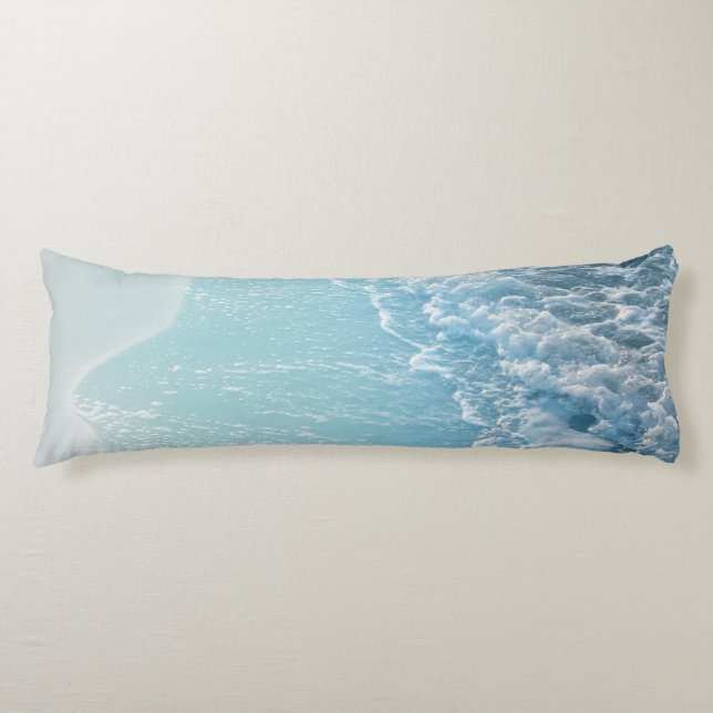 Soft Turquoise Ocean Dream Waves #2 #water #decor  Seitenschläferkissen (Vorderseite)