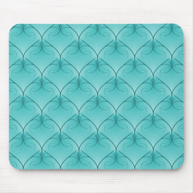 Soft Turquoise Unparallele Elegance Mousepad (Vorne)