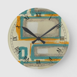 Soft und Bold Rothko Inspiriert Abstrakt Runde Wanduhr