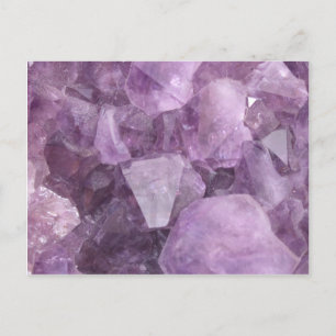 Soft Violet Amethyst Postkarte