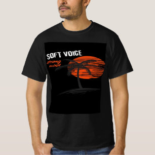 Soft Voice Sonnenuntergang Silhouette Tee – Minima