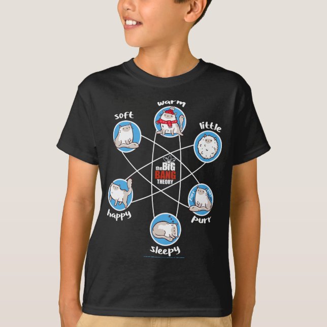 Soft Warm wenig glücklich schlafen Kitty T-Shirt (Vorderseite)