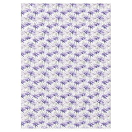 Soft Watercolor Lila Blütenfarbe Gemustert Tischdecke