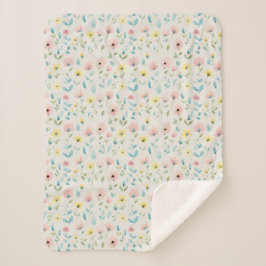 soft watercolor meadow blossoms sherpadecke