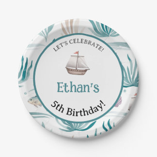 Soft Watercolor Ocean Scene Pappteller