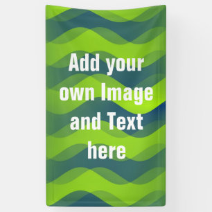 Soft Waves Gradienten Grün Blau + Ihre Ideen Banner