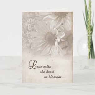 Soft Wedding Daisies Karte