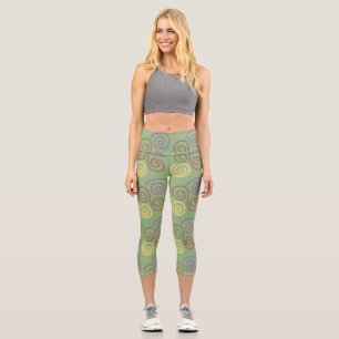 Soft Whirl Mosaik Capri Leggings