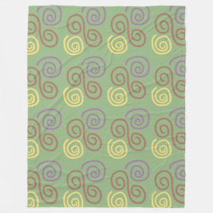 Soft Whirl Mosaik Fleecedecke