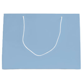 Soft Winter Blue Solid Große Geschenktüte