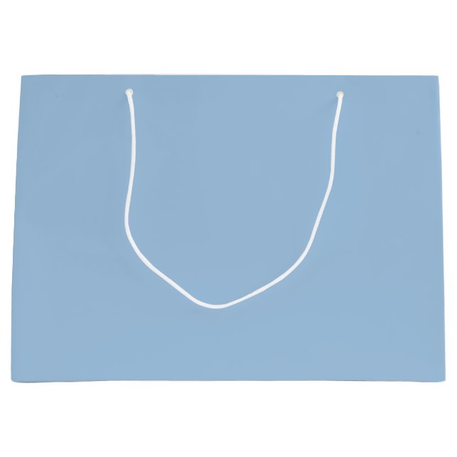 Soft Winter Blue Solid Große Geschenktüte (Vorderseite)