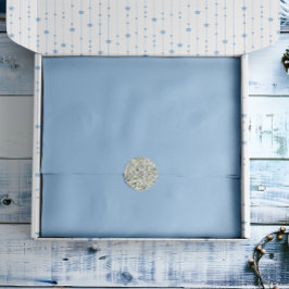 Soft Winter Blue Solid Seidenpapier
