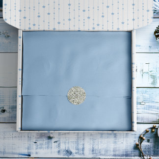 Soft Winter Blue Solid Seidenpapier
