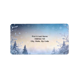 Soft Winter Daydream Address Adressaufkleber