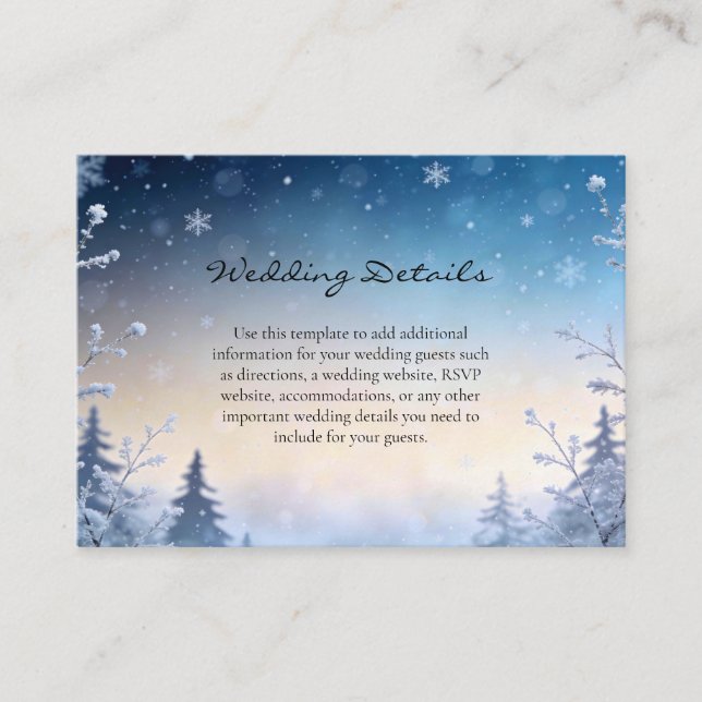 Soft Winter Daydream Enclosure Cards Begleitkarte (Vorderseite)