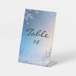 Soft Winter Daydream Tabletop Sign Sockelschild