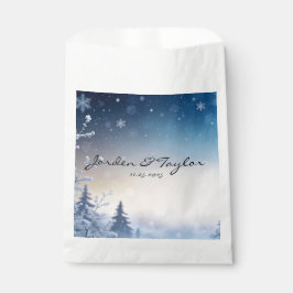 Soft Winter Daydream Wedding Favor Bags Geschenktütchen
