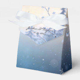 Soft Winter Daydream Wedding Favor Boxes Geschenkschachtel