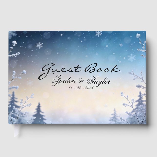Soft WInter Daydream Wedding  Gästebuch (Vorderseite)