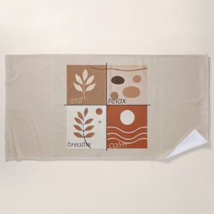 Soft Zen Retreat Beach Handtuch