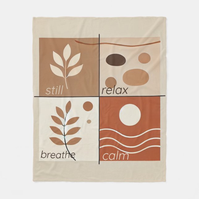 Soft Zen Retreat Fleece Blanket (Vorderseite)