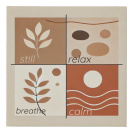 Soft Zen Retreat Imitate gepackt Canvas Print Künstlicher Leinwanddruck