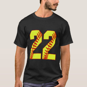 Softball 22 Player Jersey Fastpitch Softball Mama T-Shirt