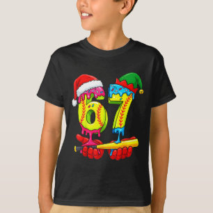 Softball 67 Eis Drip Six Seven Jungen Lustiges Ch T-Shirt