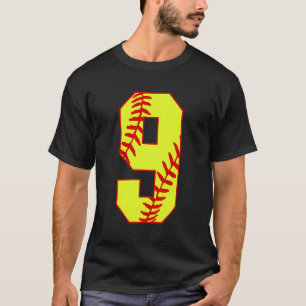Softball 9 Fast Pitch Liebe Softball Mama Favorit T-Shirt