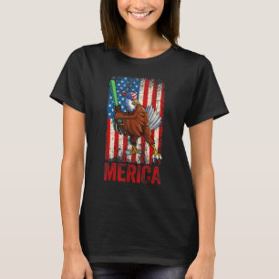Softball American Eagle 4. Juli Jungs Girl Amer T-Shirt