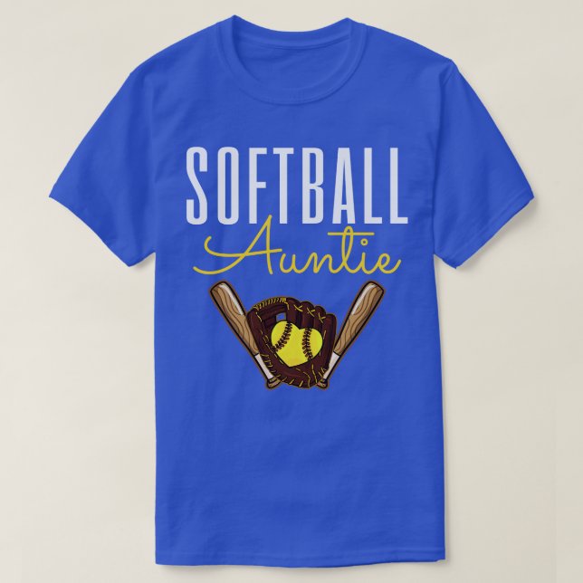 Softball Auntie T-Shirt (Design vorne)