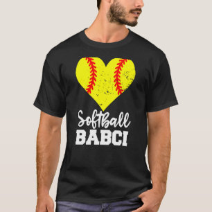 Softball Babci Softball Herz Grandma Babci T-Shirt
