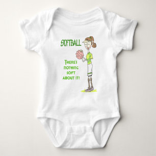Softball Baby Strampler