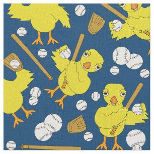 Softball Baseball Chick Muster Stoff