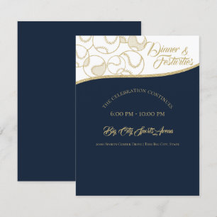 Softball Baseball Gold Celebration Einladung