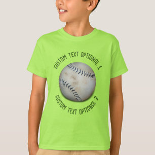 Softball-Baseball mit Text T-Shirt