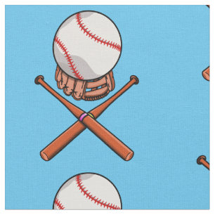 Softball/Baseball-Piratenflagge wie Illustration Stoff