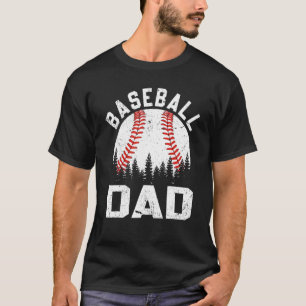 Softball Baseball Vater Retro Vintag Ball Father' T-Shirt