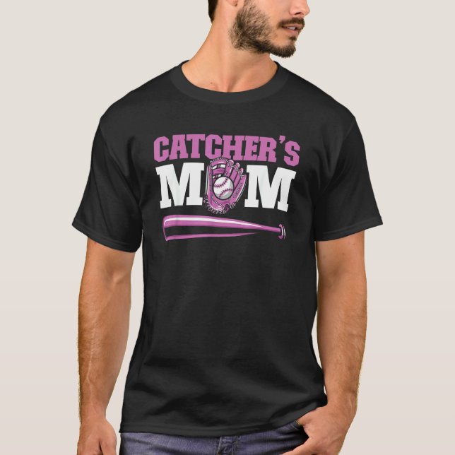 Softball Baseballschläger Catcher  Batter Pitcher  T-Shirt (Vorderseite)