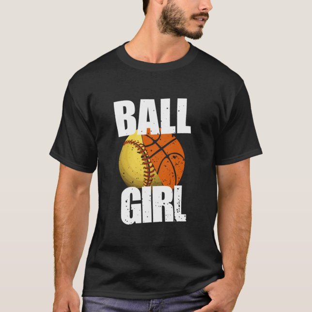 Softball Basketball T-Shirt (Vorderseite)